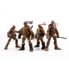 The Loyal Subjects Teenage Mutant Ninja Turtles BST AXN IDW Inspired Michelangelo  Leonardo  Donatello  and Raphael Zombie Turtles 5-inch Action Figure 4-Pack
