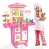 Play Kitchen for Girls & Boys - Realistic Toy Kitchen Set with Lights, Sounds, & Water Circulation for Ages 3-8