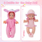 Deao Baby Doll Accessories Doll Clothes With 13In Doll Bassinet Carrier Bed Doll Accessories Baby Dolls Pillow Caring Pretend Pl