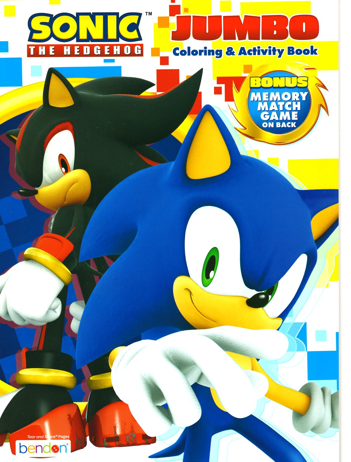 Sonic The Hedgehog Coloring Book Set for Kids Ages 4-8 Bundle with Sonic Coloring Book, Activities Sticker Pad and Games for Boy