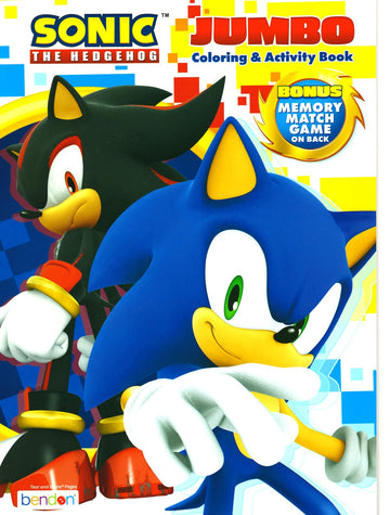 Sonic The Hedgehog Coloring Book Set for Kids Ages 4-8 Bundle with Sonic Coloring Book, Activities Sticker Pad and Games for Boy