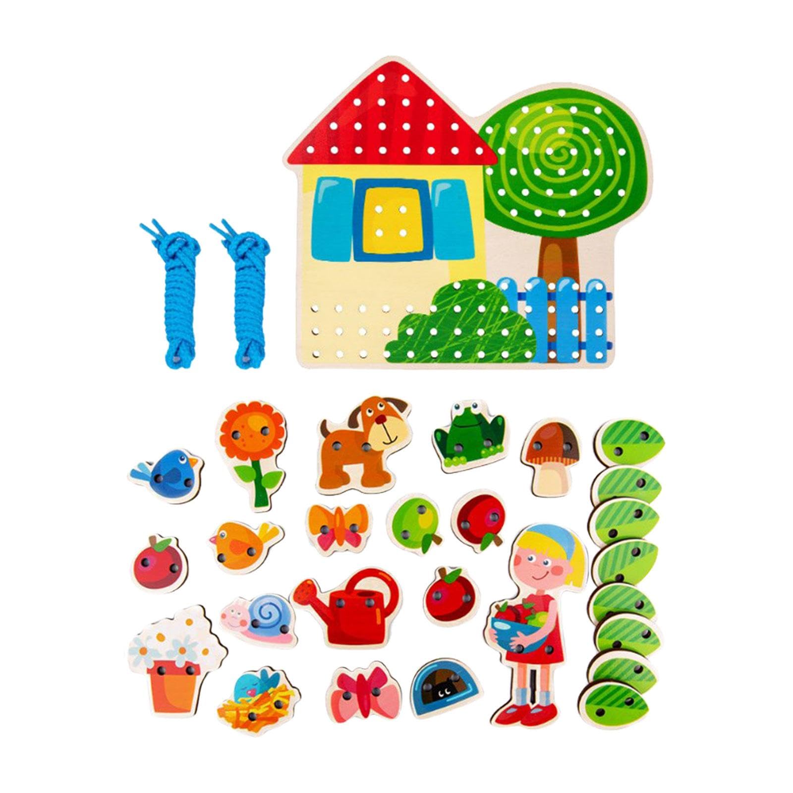 Bnf Lacing Playing Games Early Learning For Imagination Fine Motor Skills Visual Housebaby | Toys For Baby | Developmental Baby 