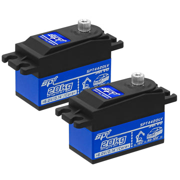 Woaeiuos 2Pcs 20Kg Low Profile Digital Servo High Torque Full Metal Gear Servo Arm For 1/10 Rc Car