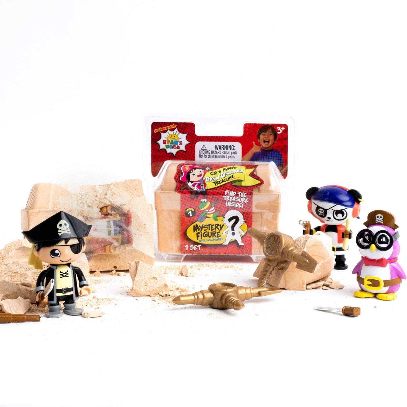 RYAN'S WORLD - Cap'n Ryan's Dig N Discover Treasure - Series 1