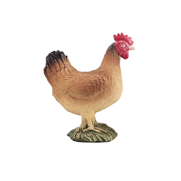 Mojo Hen Standing Realistic Farm Animal Hand Painted Toy Figurine