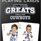 Dallas Cowboys All Time Greats Playing Cards