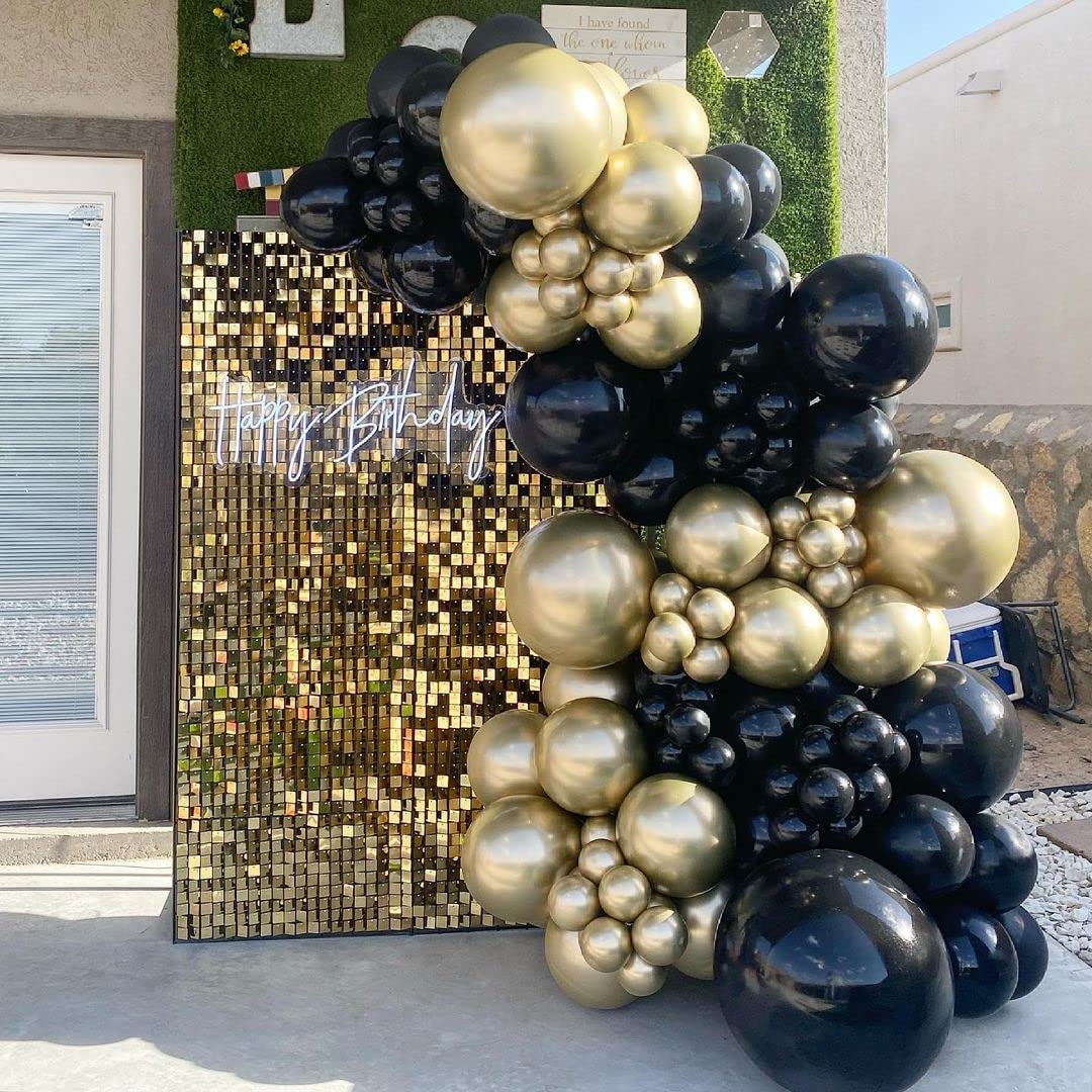 Black Balloons 84 Pcs Black Balloons Garland Arch Kit 5 Inch +12 Inch +18 Inch Matte Black Latex Balloons Happy Birthday Balloons Baby Shower Decorations Wedding Balloons