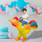Inflatable Costume For Kids Ride On Chicken Costume Funny Halloween Costumes For Boy Girl Rooster Blow Up Costumes
