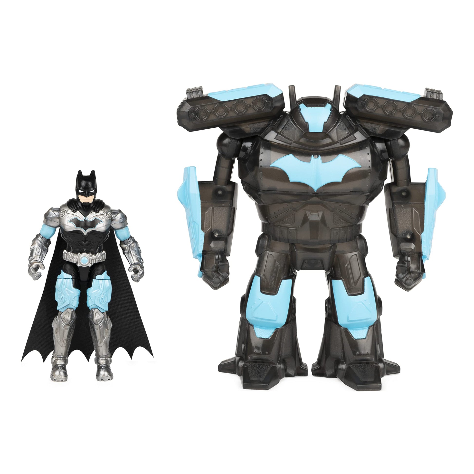 Batman 4-inch Batman Action Figure with Transforming Tech protective covering  Kids Toys for Boys Ages 3 and Up
