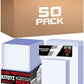 50 Count Top Loaders Trading Card Sleeves, Hard Plastic Toploaders Penny Card Sleeves, Baseball Card Sleeves Holder Card Protector Fit For Mtg Card (Include 50 Toploaders & 200 Soft Sleeves)