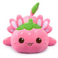 Hkojewp Axolotl Plush - Soft 8-Inch Strawberry Stuffed Animal, Kawaii Design, Great Gift for Kids, Cotton Material