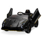 Kidzone Licensed Lamborghini Autentica Limited Edition 12V Ride On Car, Electric Vehicle Toy For Kid & Toddler, Battery Powered Sports Car W/2 Speed, 4 Motors, Parent Control, Spring Suspension -Black