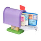 Melissa & Doug Wooden Mailbox Play Set, 27 Pieces, Multi Color, Model 33023, for Kids 4 Years and Up, Fun Learning Toy