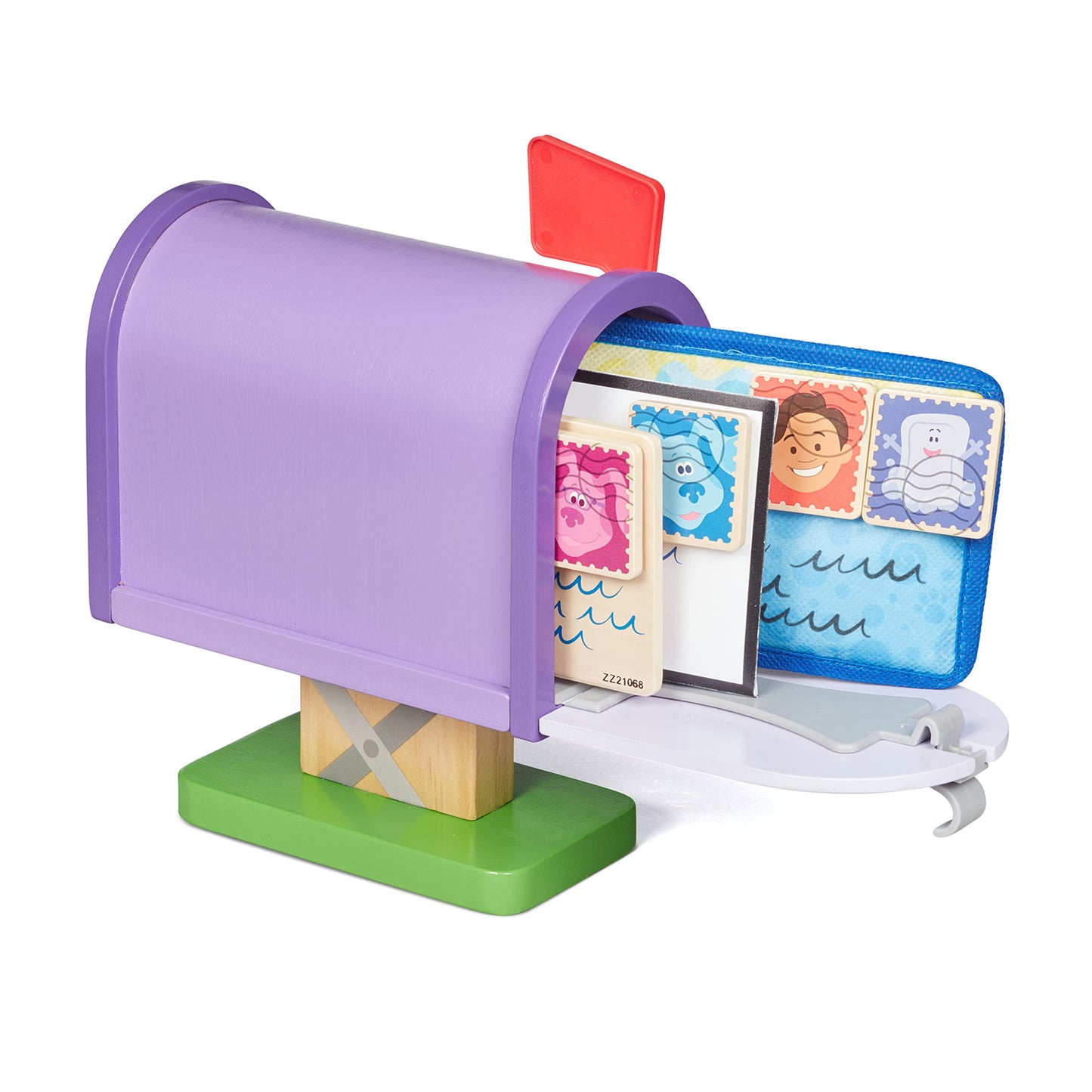 Melissa & Doug Wooden Mailbox Play Set, 27 Pieces, Multi Color, Model 33023, for Kids 4 Years and Up, Fun Learning Toy
