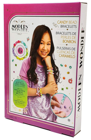 Modern Wonder 142-piece Candy Colored Bracelet Making Craft Kit