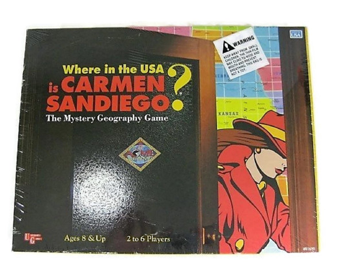Where In The Usa Is Carmen Sandiego? (Board Game)
