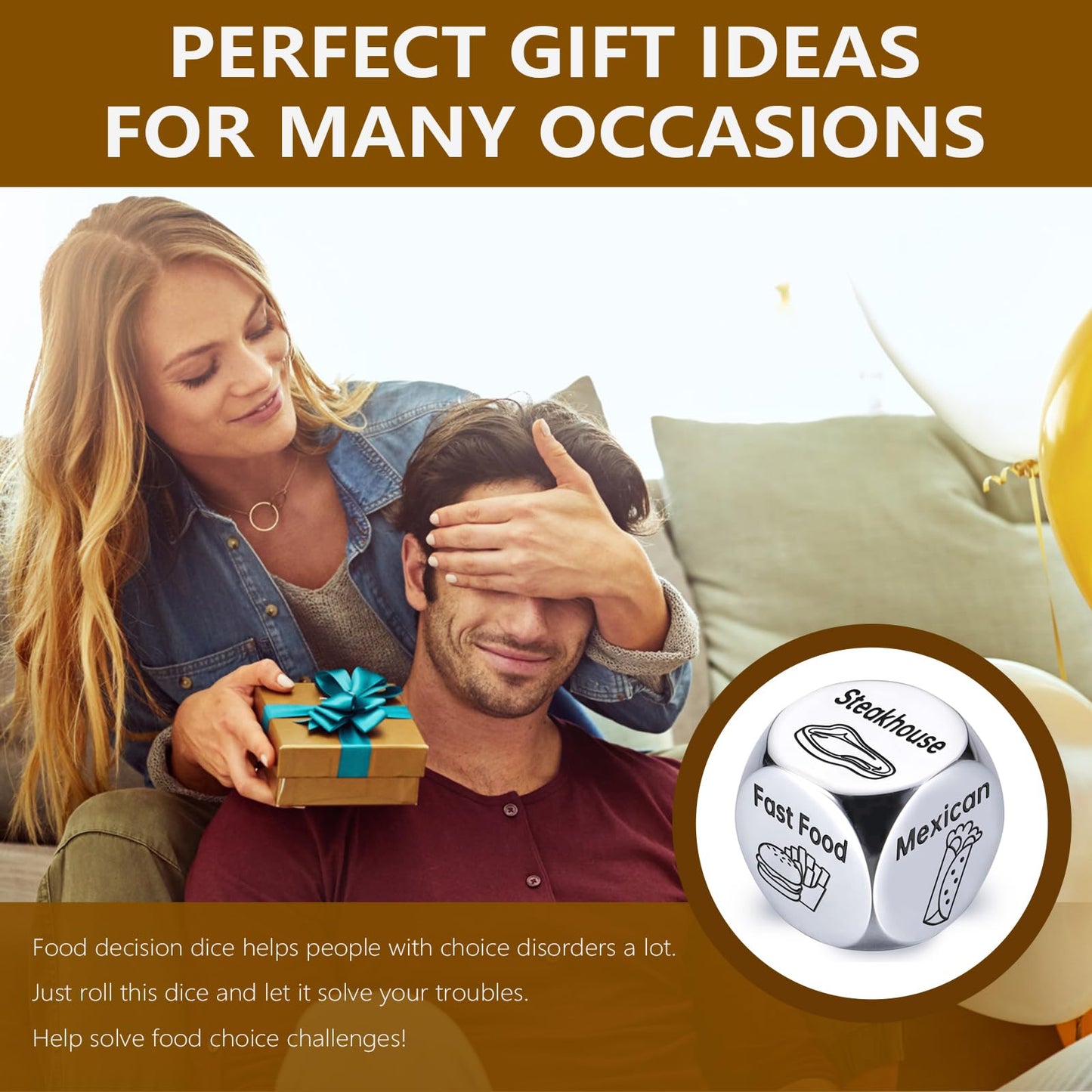 Valentines Day Gifts for Her Him Couples Gift Ideas Food Decision Dice Games Anniversary Birthday Valentines Gifts for Boyfriend