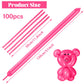 100 Pcs 260 Long Balloons (Hot Pink Balloons)