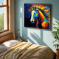 KOMI Horse Paint by Numbers Kit for Adults, Framed Canvas 12"x16", Flying Horse Model KM-FH001-FD