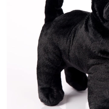 Boni 12.5 Inch Black Dog Stuffed Animal, French Bulldog Plush Stuffed Animals, Birthday Christmas Day Gifts For Child