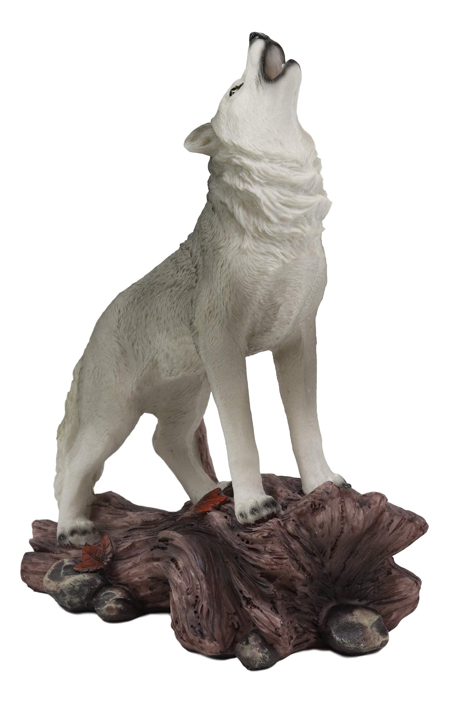 Ebros Gift Large Cries Of The Night Howling Alpha Gray Wolf Statue 12'' Tall Mysterious Moonlight Praying Wolves Totem Spirit Co