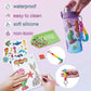 GZCY Mermaid Water Bottle Kit for Girls, DIY Diamond Painting Arts & Crafts, 600ml, Purple, Perfect Birthday Gift for Ages 3-10