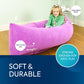 Bouncyband Medium Comfy Peapod Sensory Chair - Purple 60 - Fun  Inflatable Peapod Chair Provides Therapeutic Sensory Relief and Compression for Kids Ages 6-12  Includes Electric Air Pump