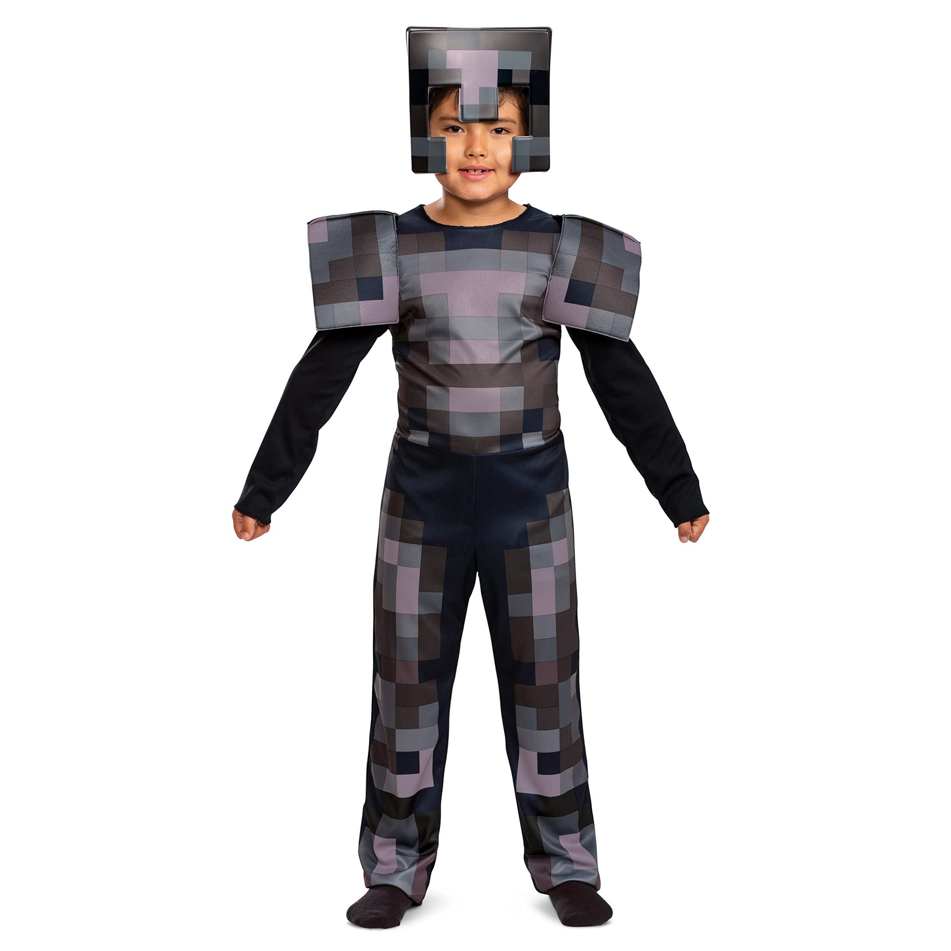 Disguise Minecraft Costume  Official Nether protective covering Outfit for Kids Minecraft Costume  Classic Child Size Medium (7-8)