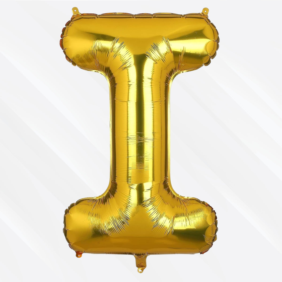 Flyloons Gold I Alphabet Letter Foil Balloons for Full Name Birthday Decoration Items, Anniversary, Baby Shower, Bachelorette, W