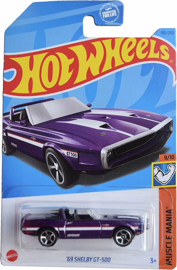 Hot Wheels 69 Shelby GT 500, Muscle Mania 9/10 [Purple] 195/250