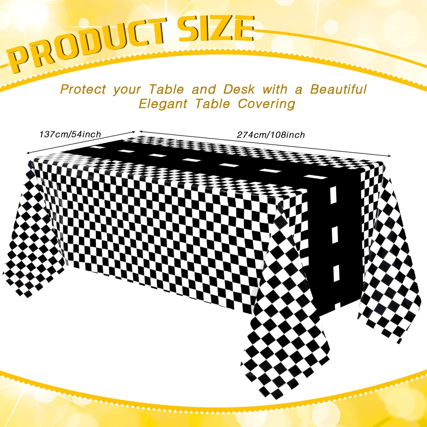 Irenare 6 Sheets Car Birthday Party Supplies Racing Party Decorations Road Tablecloth Racetrack Table Runner Table Covers for Ki