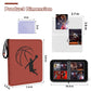 Basketball Card Binder 440 Pocket  Sports Card Binder with Card Display Design  enhanced Card Ablums with Sports Pattern Wristband Fit for Basketball Cards 2024-2025