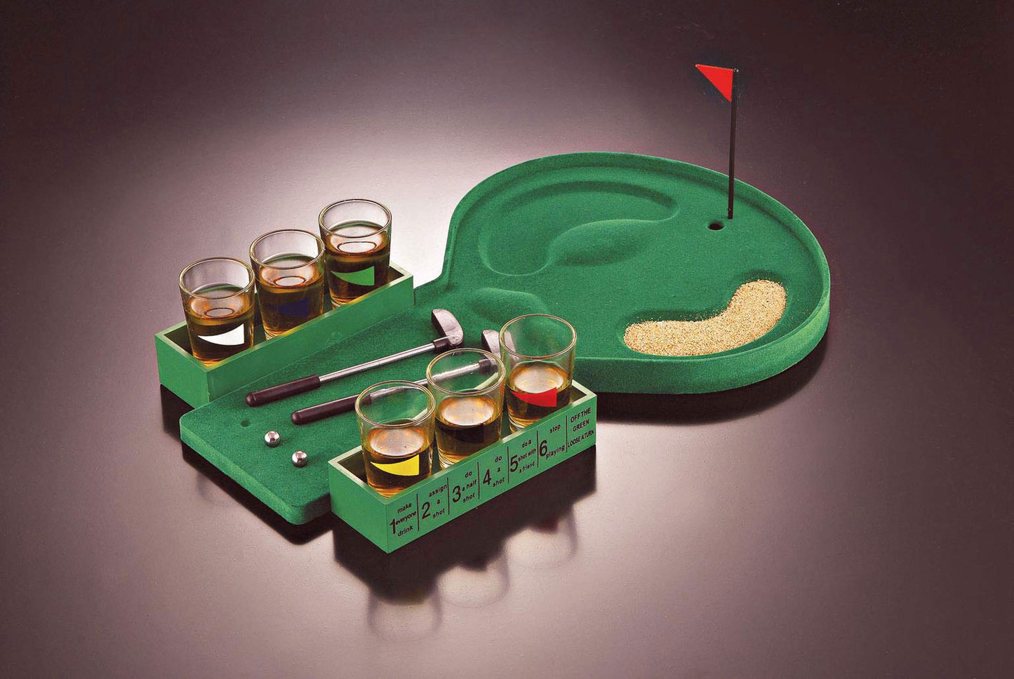 GIFTS INFINITY Entertaining Party Drinking Game - Golf Themed Glass Drinkware