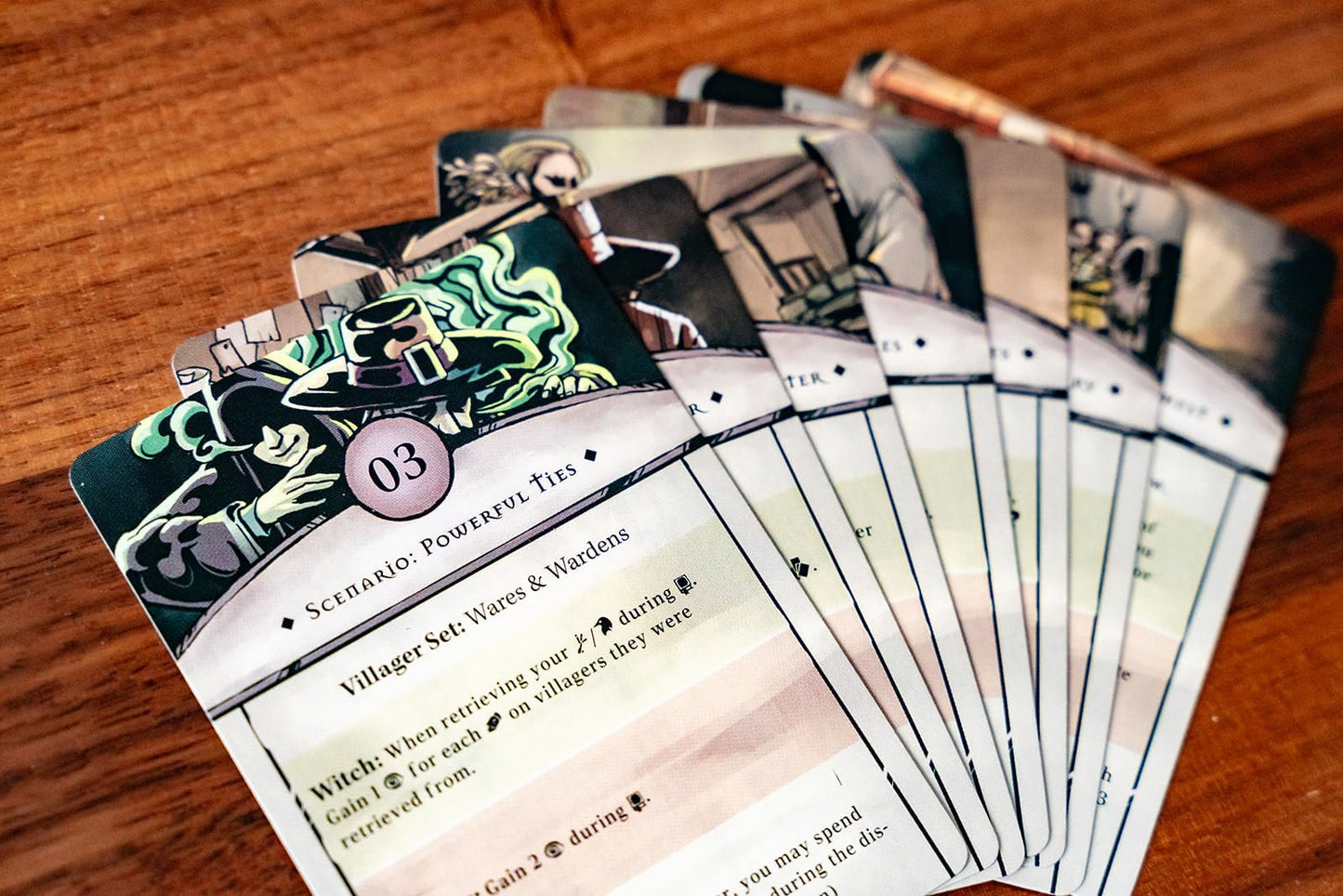Capstone Games Pagan: Fate of Roanoke - Ancestors Expansion Pack, Dueling Witch & Hunter Asymmetrical Deduction Card Game Filled