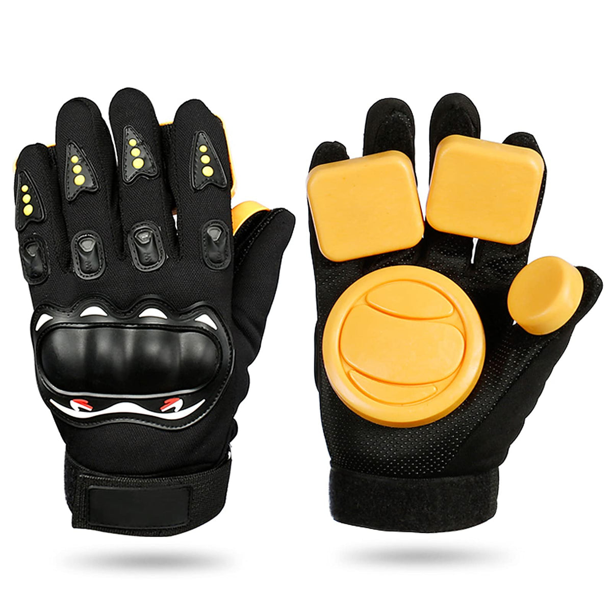 EXCLUZO Longboard Slide Skateboard Mittens with Slig Blocks Longboard Downhill Slide