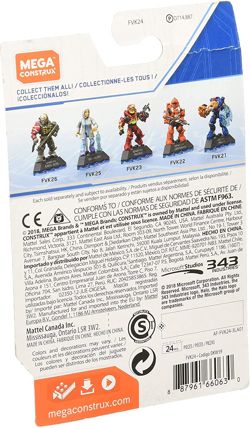 Mega Construx Halo Heros - Series 12 - Master Chief Mark v protective covering