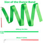 Hiunicorn 12Pcs Green Dance Ribbon For Kids Graduation Spring Easter Party Streamer Decoration Boys Girls Twirling Ribbon Streamer Wands