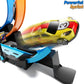 Lilybuds Toy Car Race Track Set For Boys Kids Age 3-5 4-7, Race Tracks With 4 High-Speed Pull Back Race Cars And Crash Zones, Ch
