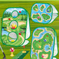 YSZZYSM 4-In-1 Kids Golf Games Set - Chipping Net, Putting Mat, Cornhole Board - Indoor/Outdoor - Blue - Model 7888-32 - 25.