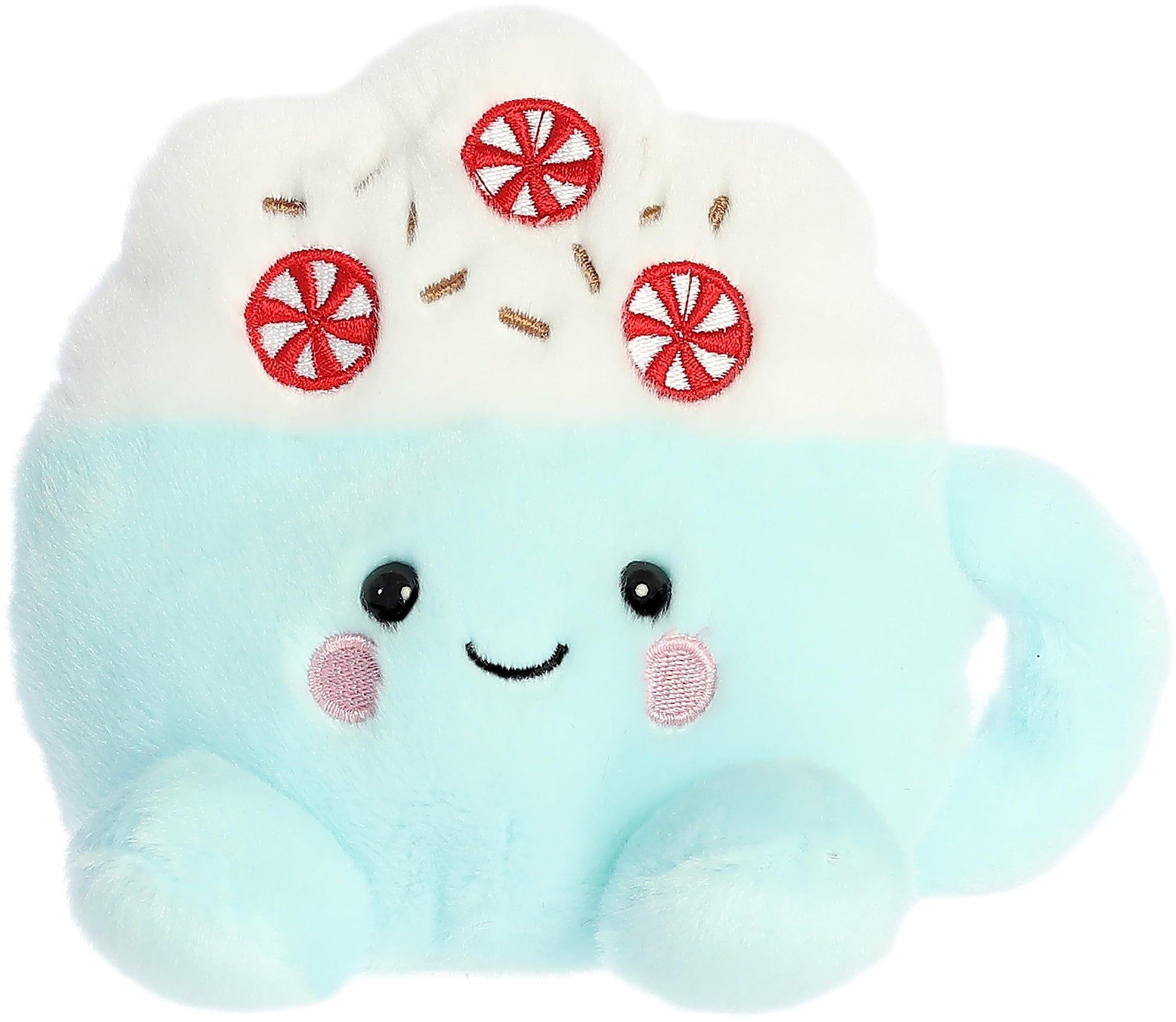 Aurora Adorable Palm Pals Piper Peppermint Latte Stuffed Animal - Pocket-Sized Fun - On-The-Go Play - Blue 5 Inches