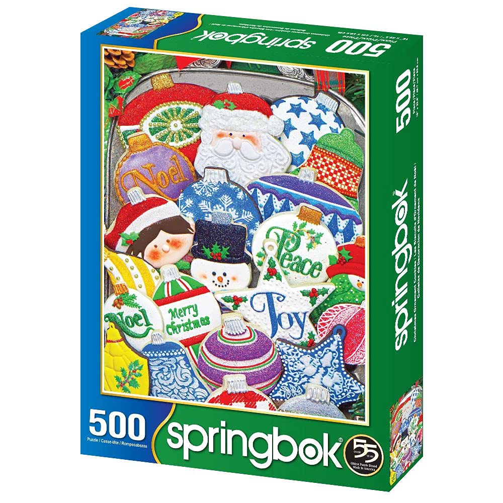 Springbok'S 500 Piece Jigsaw Puzzle Christmas Ornament Cookies - Made In Usa