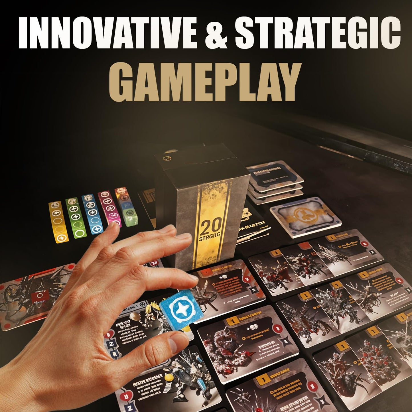 Chip Theory Games 20 Strong Solar Sentinels Base Strategy Game 1 Player Solo Game for mature-themeds  Teens Ages 14+