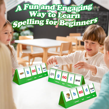Aizweb Cvvc Word Games,Phonics Games Flash Card For Preschool Kindergarten Classroom,Learn To Read,Reading Manipulative Spelling Educational Toy Learning Activity Speech Therapy Teacher Supplies