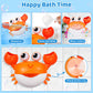 Gigilli Crab Baby Bath Toys, Rechargeable Bath Bubble Machine For Toddlers Valentines Day Gifts, Bathtub Bubble Maker With Music