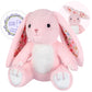 SuzziPals Heatable & Coolable Pink Bunny Stuffed Animal Heating Pad for Soothing & Relaxation, Lavender Pink Bunny Plush for Dis