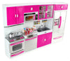 Doll Playsets My Modern Kitchen 32 Full Deluxe Kit with Lights and Sounds, 21 x 13.8 x 4 -Inches.