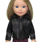 American Fashion World Leather Jacket for 14-Inch Dolls | enhanced Quality & Trendy Design | Dolls Clothes | Outfit Fashions for Dolls for Popular Brands