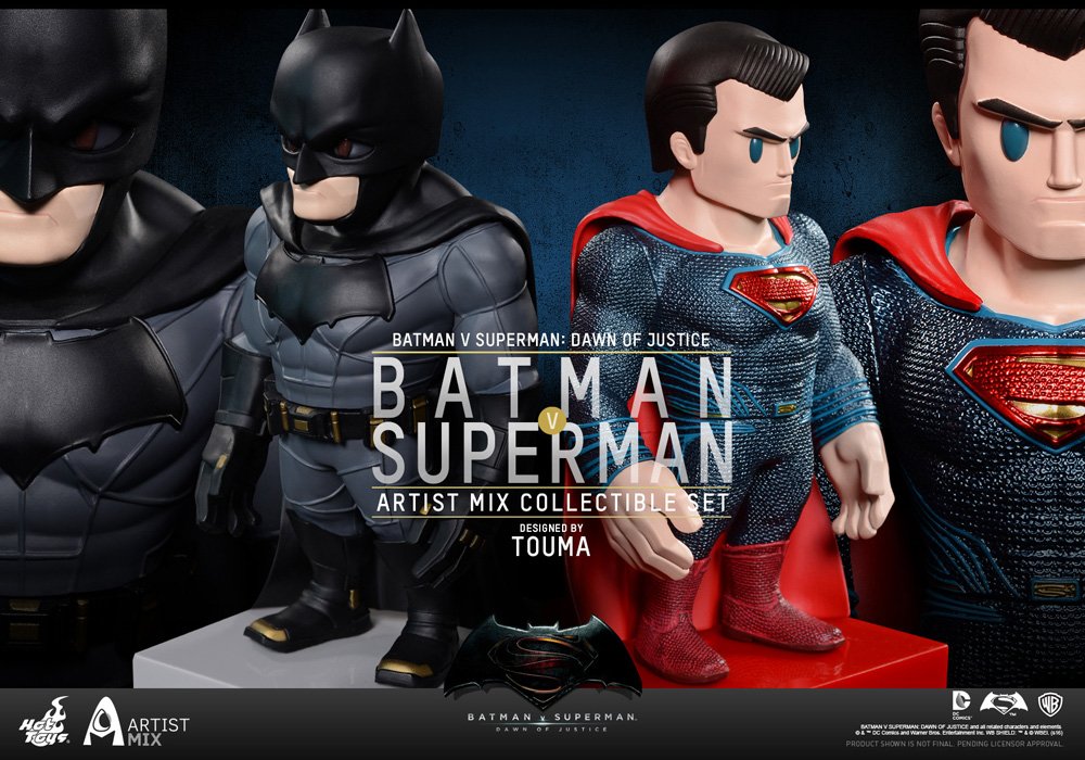 Hot Toys Batman Vs Superman Dawn Of Justice Bobblehead Figures (Blue/Red/Black/Grey)