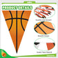 HESTYA 5 Pcs 49 Ft Sport Party Decorations Football Pennant Banner Pre-assembled Basketball Triangle Flag Bunting Garland for Ba