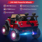 24V Ride on Car Toys, Remote Control 4 Wheels Electric Power Car for Toddlers Kids Boys Girls, 2 Seater Motorized Ride on Cars V